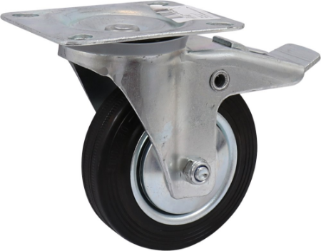 Afbeelding voor categorie Wielen met vol elastische rubber band